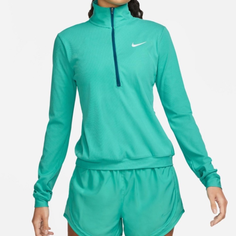 Nike Element Half Zip Pullover in Washed Teal/Marina